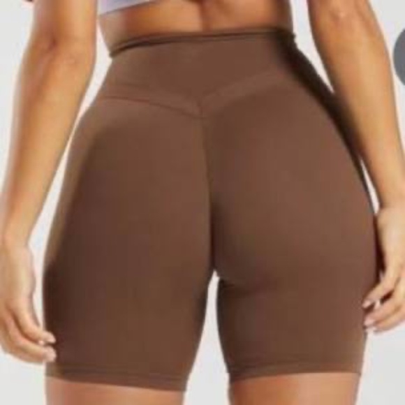 Gymshark Whitney Simmons Brown Biker Shorts - Picture 2 of 2